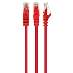 Патч-корд cablexpert pp6u-0.5m/r, cat6 utp, 0,5м, красный