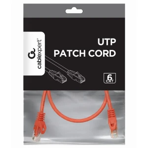Patch cord cablexpert pp6u-0.5m/r, cat6 utp, 0,5m, roșu Thumbnail 2