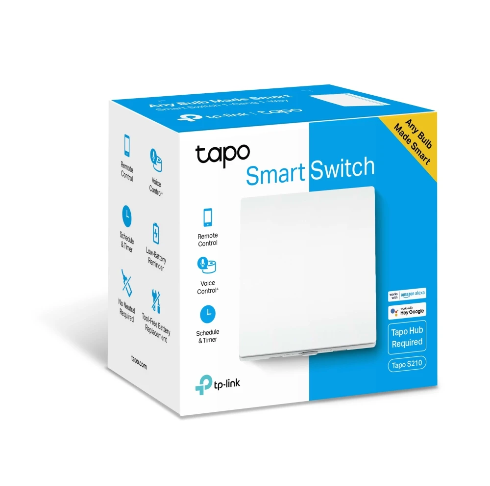 Comutator inteligent de lumină tp-link tapo s210, alb 6