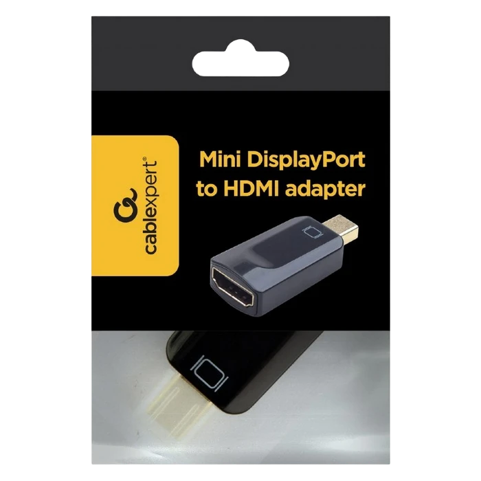 Видеоадаптер cablexpert a-mdpm-hdmif-01, minidp (m) - hdmi (f), чёрный 2