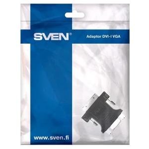 Видеоадаптер sven sv-015534, dvi-i (m) - vga d-sub (f), чёрный Thumbnail 5