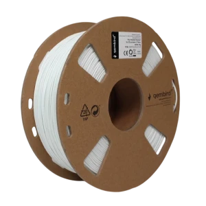 Filament pentru imprimantă 3d gembird 3dp-pla-fl-01-w, pla, alb, 1.75 mm, 1kg Thumbnail 3