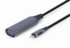 Adaptor video cablexpert a-usb3c-vga-01, usb type-c (m) - vga d-sub (f), 0,15m, gri Thumbnail 2