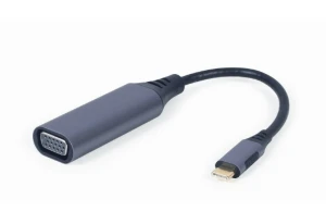 Adaptor video cablexpert a-usb3c-vga-01, usb type-c (m) - vga d-sub (f), 0,15m, gri Thumbnail 4