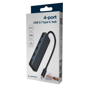 Adaptor hub gembird uhb-cm-u3p4p-01, negru Thumbnail 5
