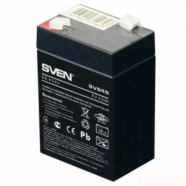 Аккумулятор для резервного питания sven sv-0222064, 6в 4,5 2