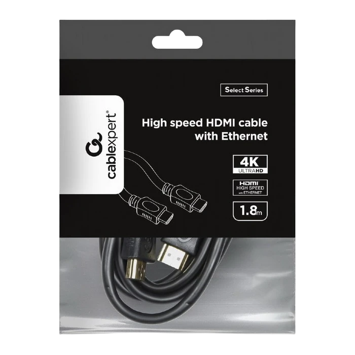 Cablu video cablexpert cc-hdmi4l-6, hdmi (m) - hdmi (m), 1,8m, negru 3