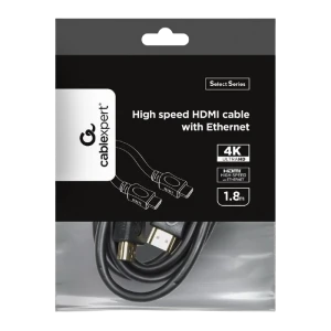 Cablu video cablexpert cc-hdmi4l-6, hdmi (m) - hdmi (m), 1,8m, negru Thumbnail 3