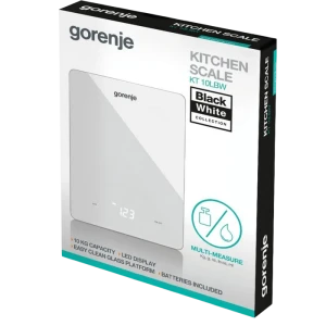 Электронные кухонные весы  gorenje kt10lbw, белый Thumbnail 4