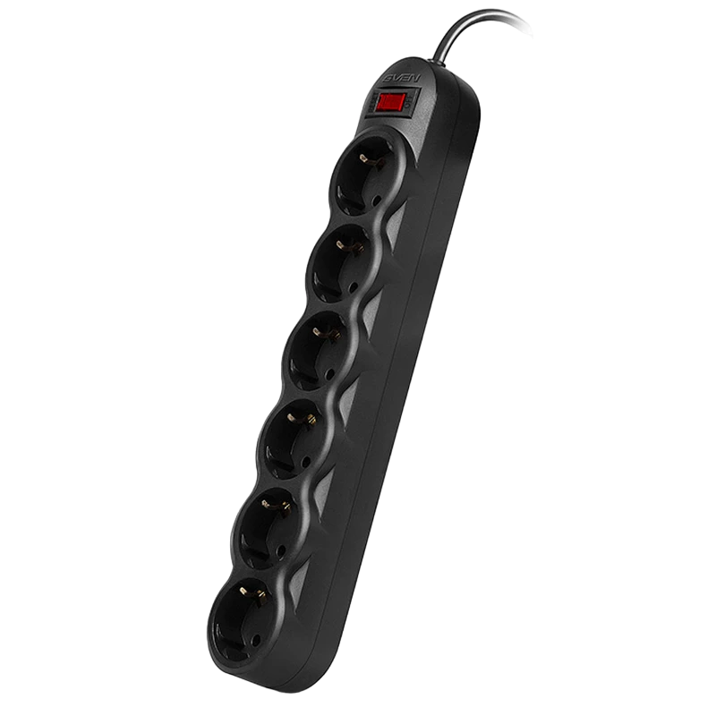 Prelungitor electric sven sf-06e, 6 prize, 1,8m, negru 4
