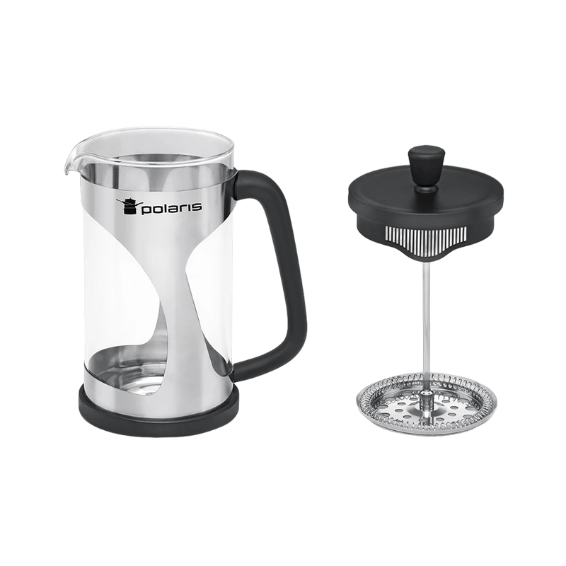 Cafetiera french press polaris enigma-600fp, 0,6l, negru | inox 4
