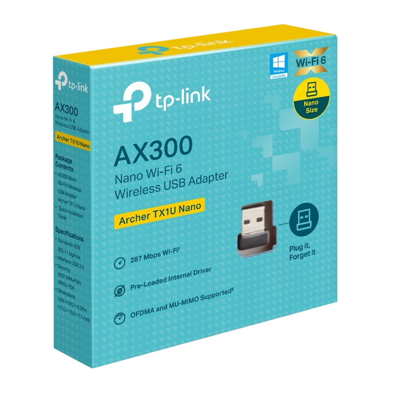 Usb aдаптер tp-link archer tx1u nano 2