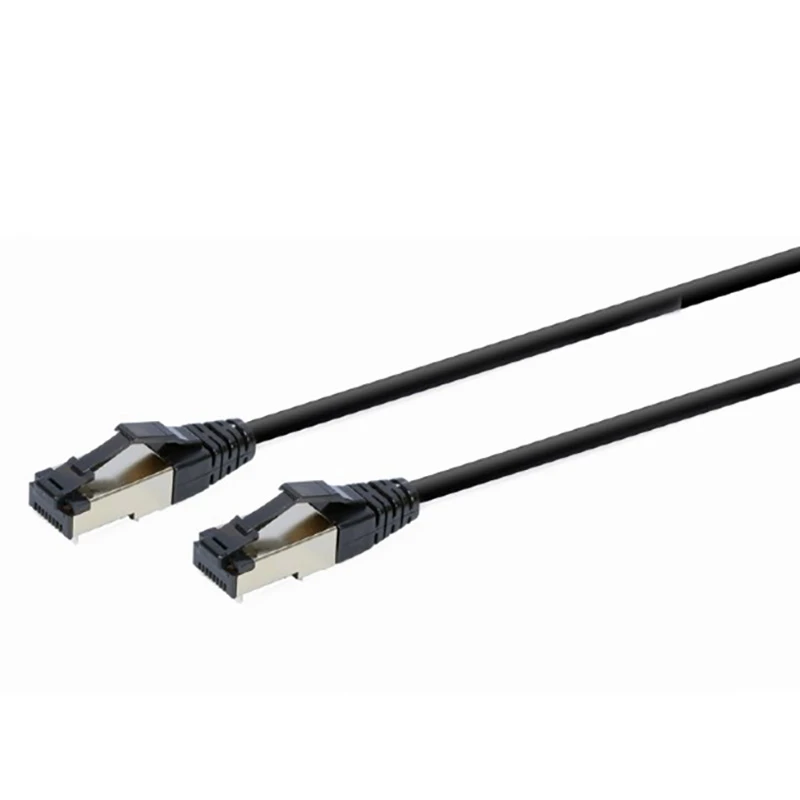 Патч-корд cablexpert pp8-lszhcu-bk-0.25m, cat8 s/ftp, 0,25м, чёрный 2