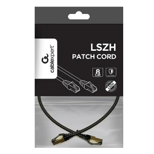 Патч-корд cablexpert pp8-lszhcu-bk-0.25m, cat8 s/ftp, 0,25м, чёрный Thumbnail 3