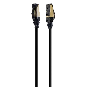 Патч-корд cablexpert pp8-lszhcu-bk-0.25m, cat8 s/ftp, 0,25м, чёрный