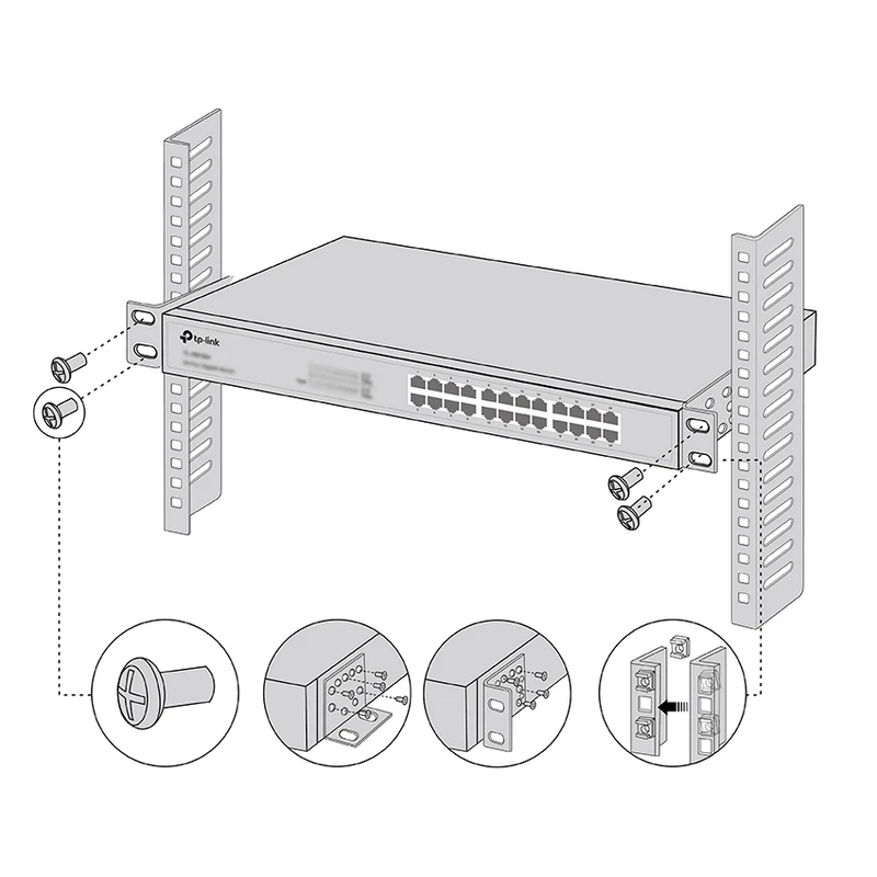 Kit de montare pe rack tp-link rackmount kit-13 3