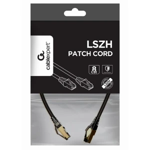 Patch cord cablexpert pp8-lszhcu-bk-1m, cat8 s/ftp, 1m, negru Thumbnail 3
