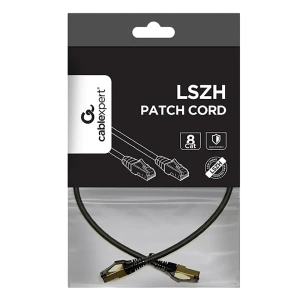 Patch cord cablexpert pp8-lszhcu-bk-1m, cat8 s/ftp, 1m, negru Thumbnail 4