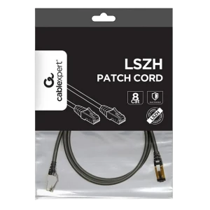 Patch cord cablexpert pp8-lszhcu-bk-1m, cat8 s/ftp, 1m, negru Thumbnail 5