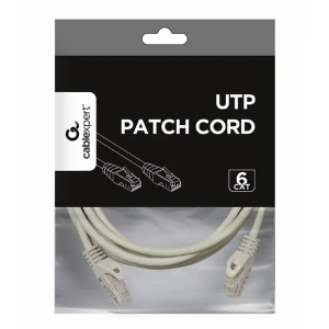 Patch cord cablexpert pp6u-3m, cat6 utp, 3m, gri