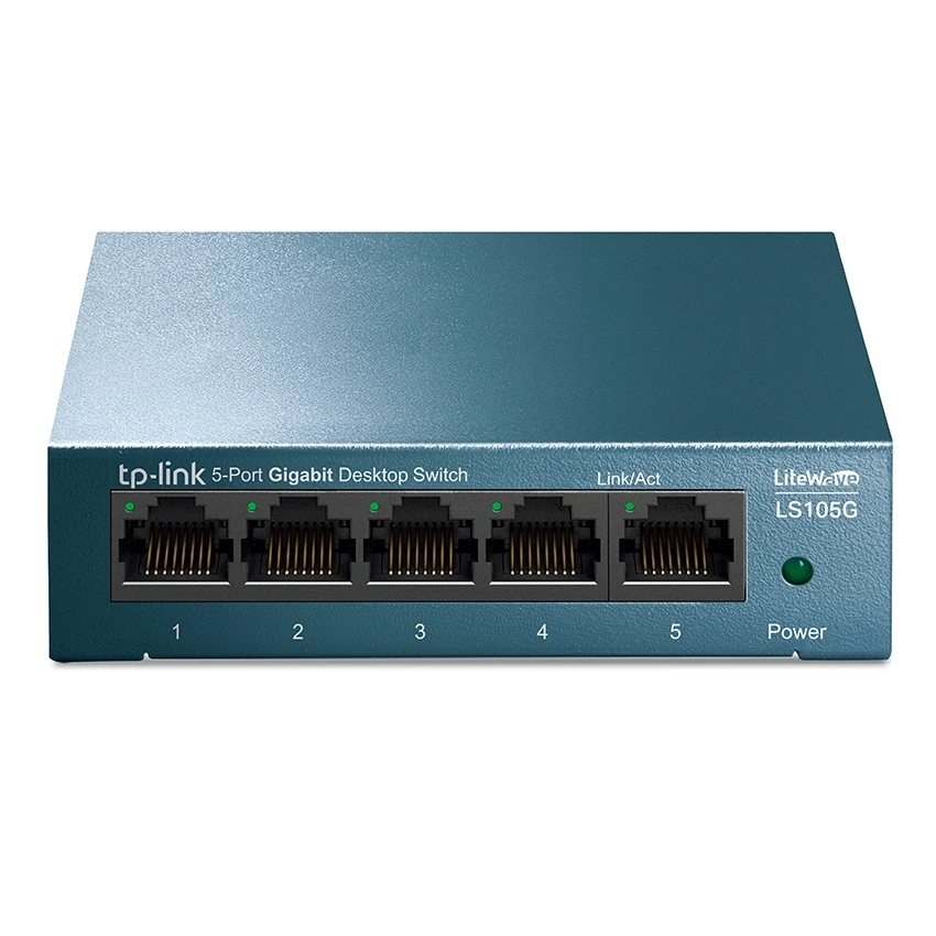 Сетевой коммутатор tp-link ls105g, 5x 10/100/1000 мбит/с 5