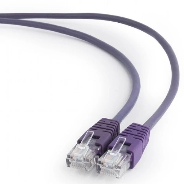 Патч-корд cablexpert pp12-1m/v, cat5e utp, 1м, фиолетовый 3