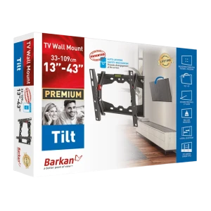 Suport înclinat pe perete barkan e210+, negru Thumbnail 4