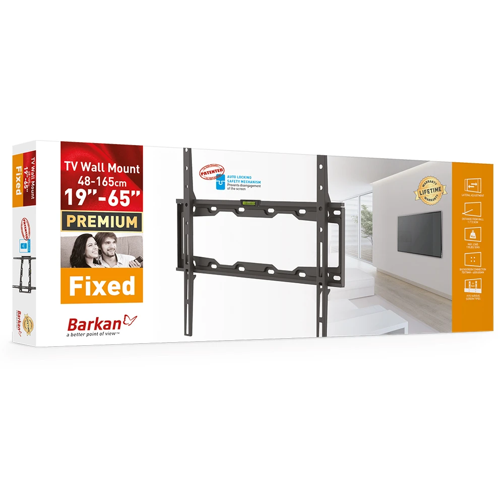 Suport fixat pe perete barkan e302+, negru 4