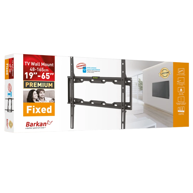 Suport fixat pe perete barkan e302+, negru 7