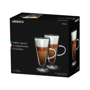 Set de pahare ardesto ar2623gh, 230 ml, 2 bucs, transparent Thumbnail 3