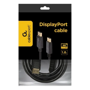 Видео кабель cablexpert cc-dp2-6, displayport (m) - displayport (m), 1,8м, чёрный Thumbnail 5