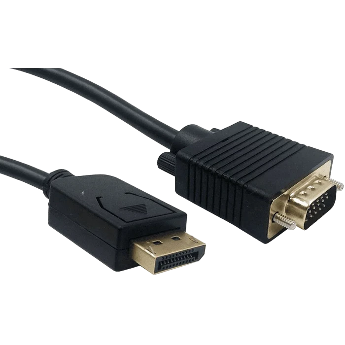 Видео кабель cablexpert ccp-dpm-vgam-6, displayport (m) - vga d-sub (m), 1,8м, чёрный 2