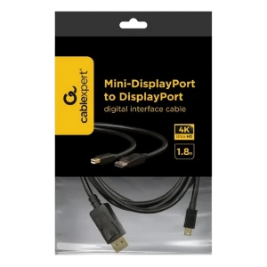Cablu video cablexpert ccp-mdp2-6, minidp (m) - displayport (m), 1,8m, negru Thumbnail 2
