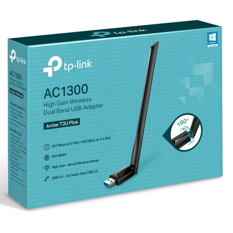 Adapter usb  tp-link archer t3u plus 2