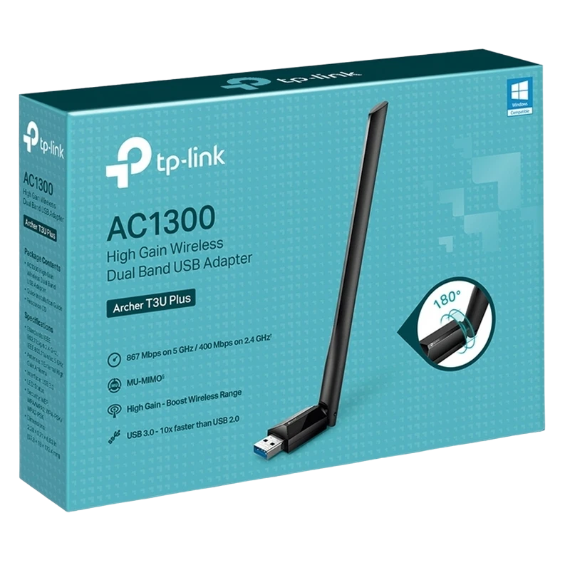 Adapter usb  tp-link archer t3u plus 3