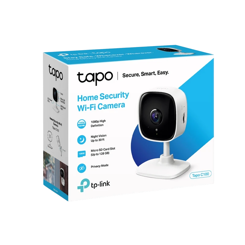 Умная камера видеонаблюдения tp-link tapo c100, белый 4