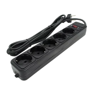 Prelungitor electric ultra power up3-b-1.8ups, 5 prize, 1,8m, negru Thumbnail 2