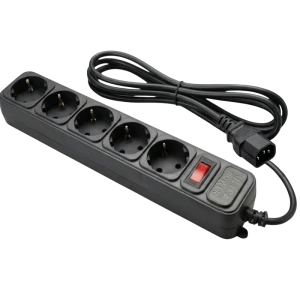 Сетевой фильтр ultra power up3-b-1.8ups, 5 розеток, 1,8м, чёрный