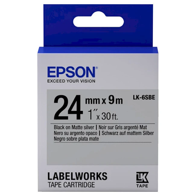 Cartuş de bandă epson lk-6sbe, 24 mm x 9 m 2