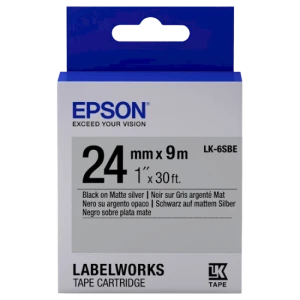 Cartuş de bandă epson lk-6sbe, 24 mm x 9 m