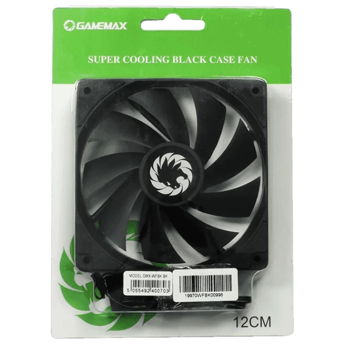 Ventilator pc gamemax gmx-wfbk bk, 120 mm 6