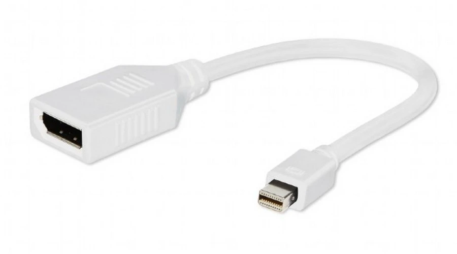 Видеоадаптер cablexpert a-mdpm-dpf-001-w, minidp (m) - displayport (f), 0,15м, белый 2