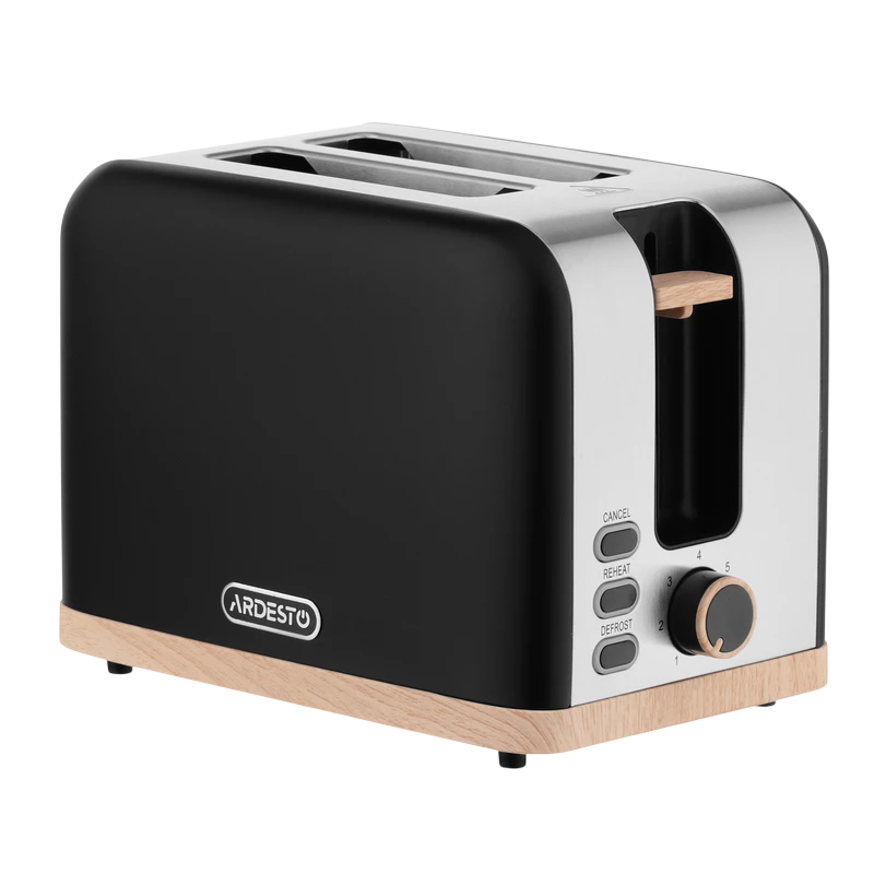 Toaster ardesto t-f420bwd, negru | oțel inoxidabil 4