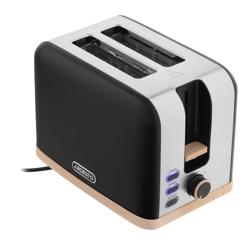 Toaster ardesto t-f420bwd, negru | oțel inoxidabil 2