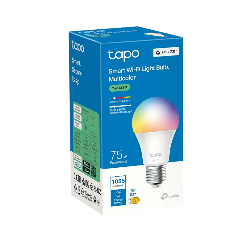 Bec inteligent tp-link tapo l535e, e27, multicolor 2