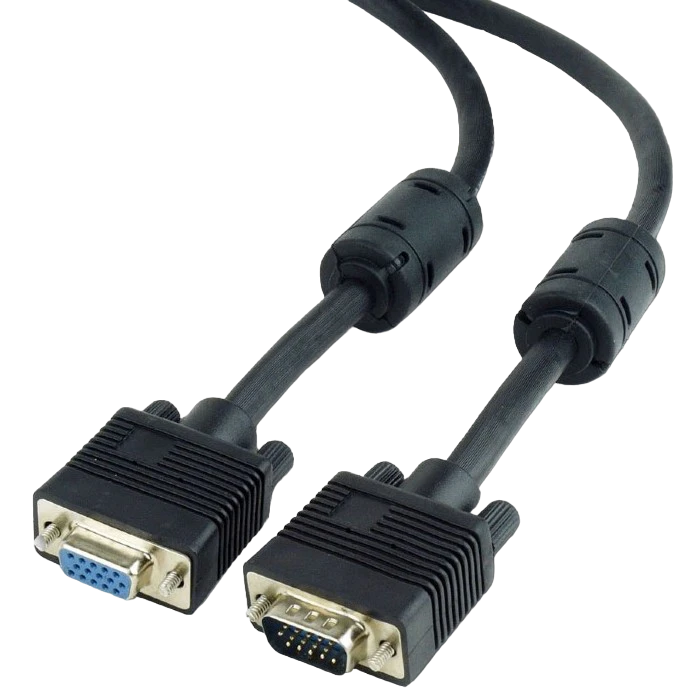Видео кабель cablexpert cc-ppvgax-6b, vga d-sub (m) - vga d-sub (f), 1,8м, чёрный 5