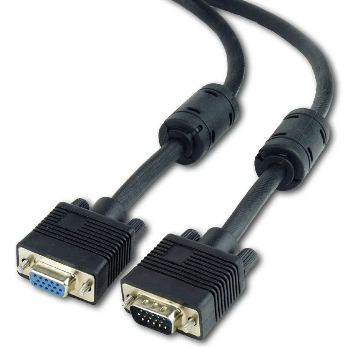 Cablu video cablexpert cc-ppvgax-6b, vga d-sub (m) - vga d-sub (f), 1,8m, negru 2