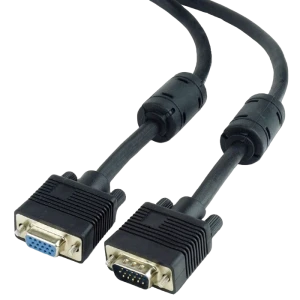 Cablu video cablexpert cc-ppvgax-6b, vga d-sub (m) - vga d-sub (f), 1,8m, negru