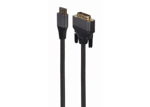 Adaptor video cablexpert cc-hdmi-dvi-4k-6, hdmi (m) - dvi-i (m), 1,8m, negru Thumbnail 2