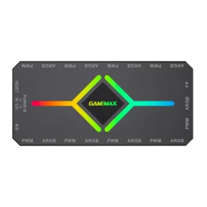 Концентратор вентилятора gamemax v4.0 argb+pwm controller (v4.0), чёрный Thumbnail 2